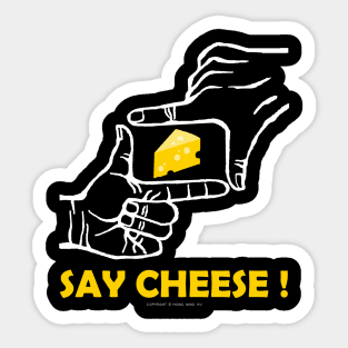 Say cheese Sticker